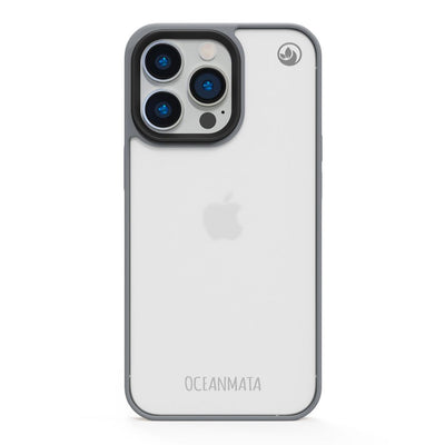iPhone 11 hoesje - transparant grijs - duurzaam