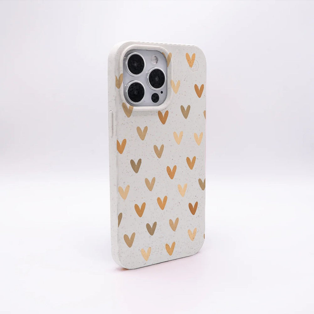 iPhone 17 Air Hülle - Herz weiß - "AutumnLove" - nachhaltig