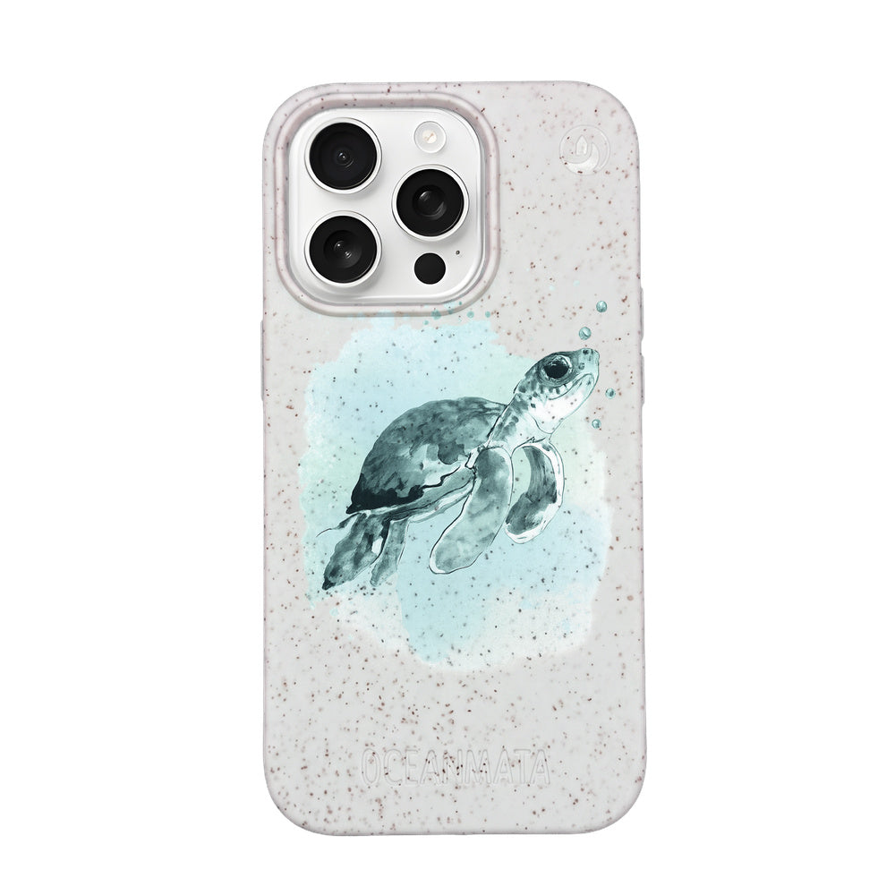 iPhone 16 pro max Hülle - Schildkröte grün - "Baby Turtle" - nachhaltig