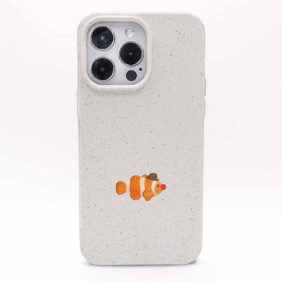 iPhone SE/7/8 Hülle - Clownfisch weiß - "Mr.Clown-Fish" - nachhaltig