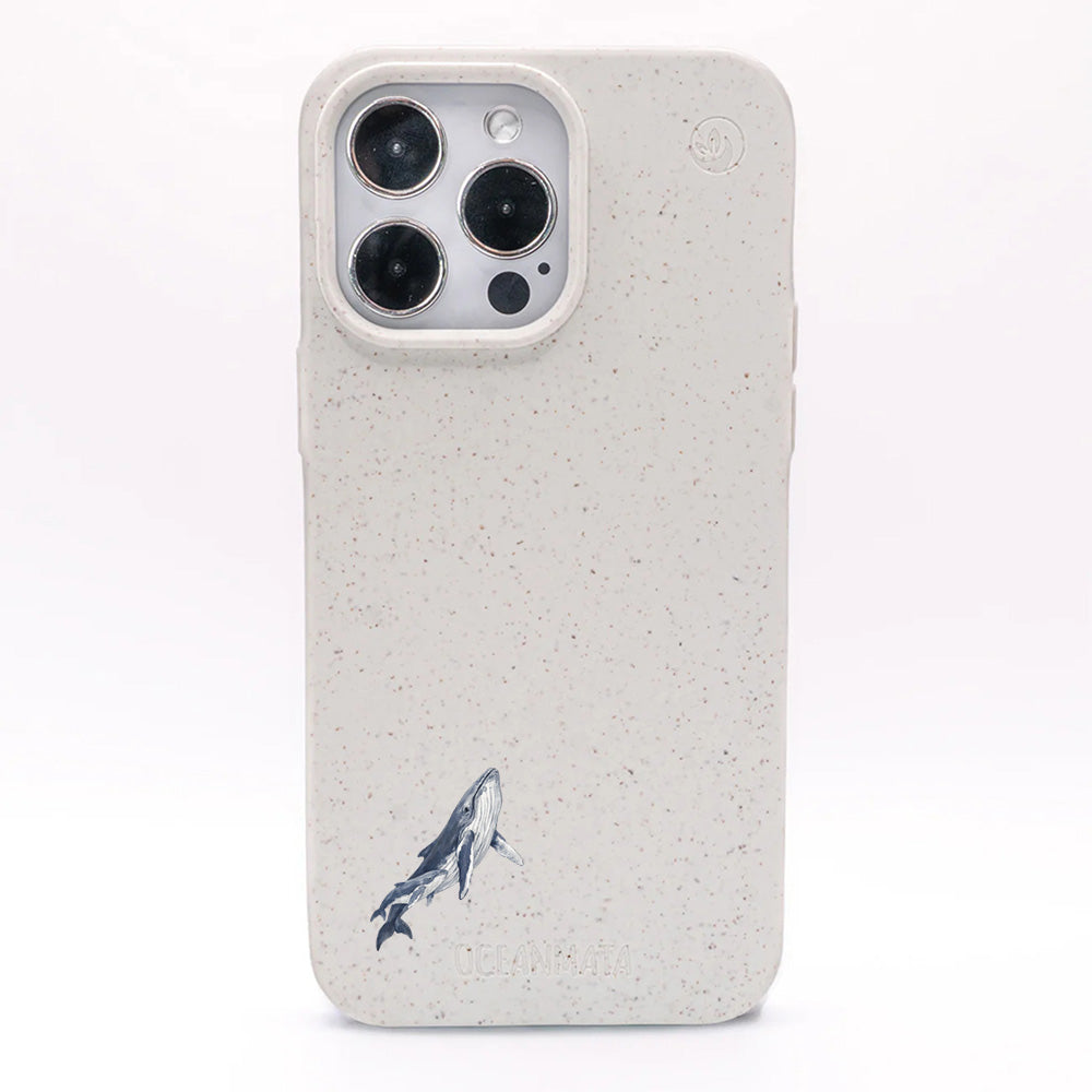 iPhone SE/7/8 Hülle - Buckelwal weiß - "OceanLullaby" - nachhaltig