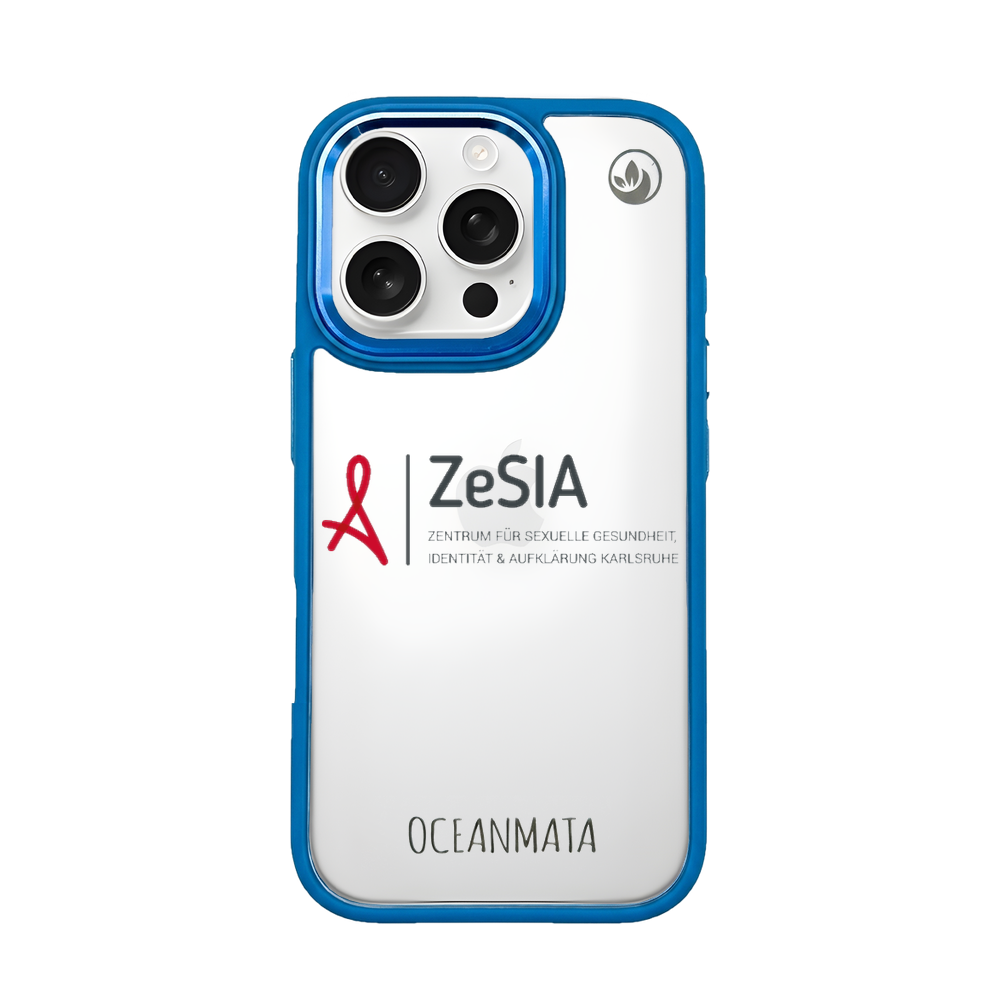 ZeSIA Karlsruhe × OceanMata Hülle Clear – Samsung S24 (Muster)