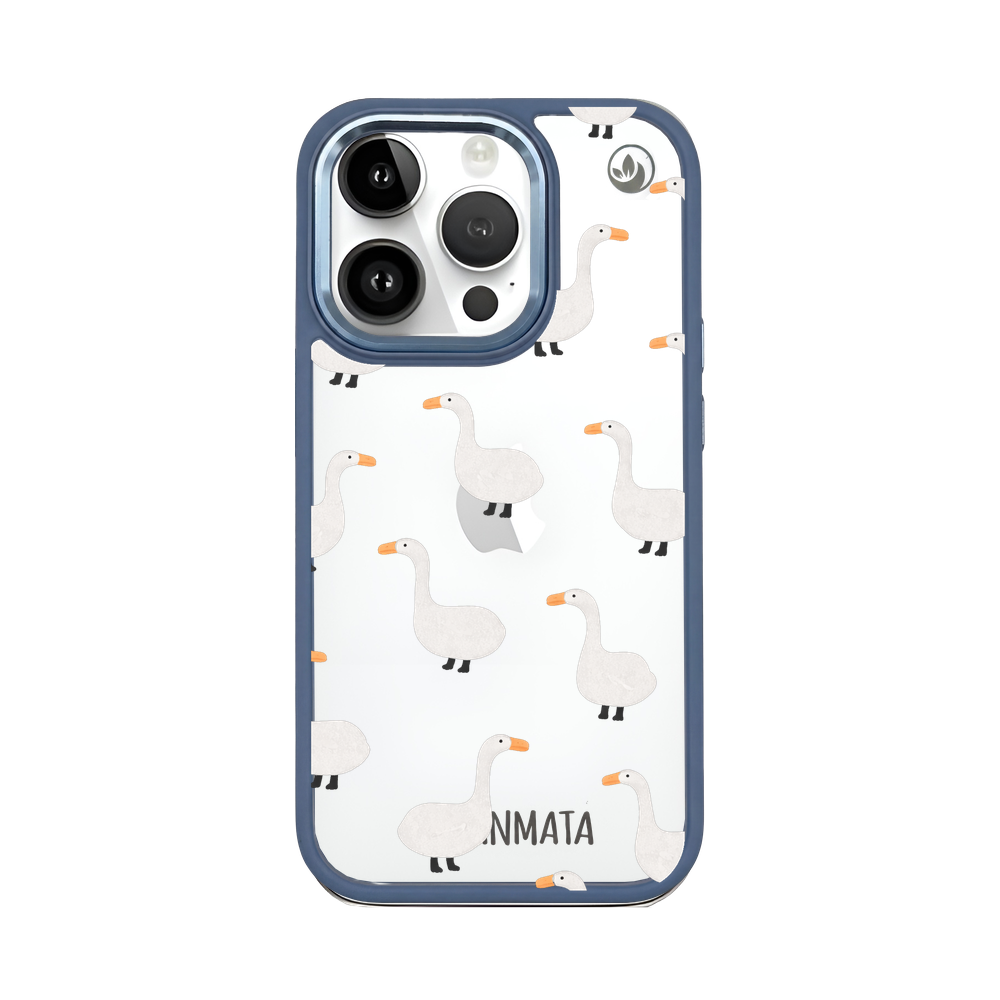 iPhone 14 pro max Hülle - gans blau - "Goose Fella" - nachhaltig
