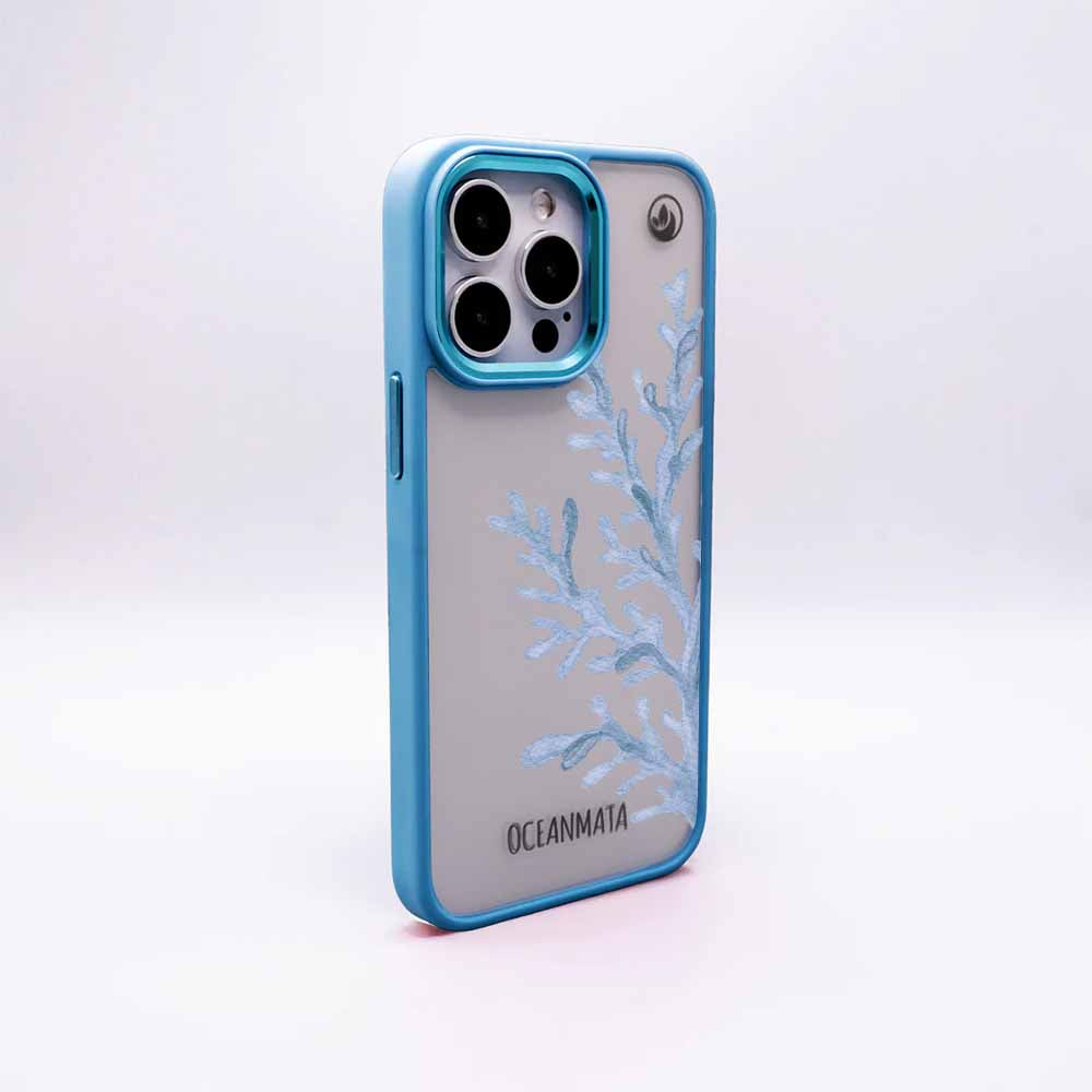 Samsung S24+ Hülle - Coral blau - "CoralBlue" - nachhaltig