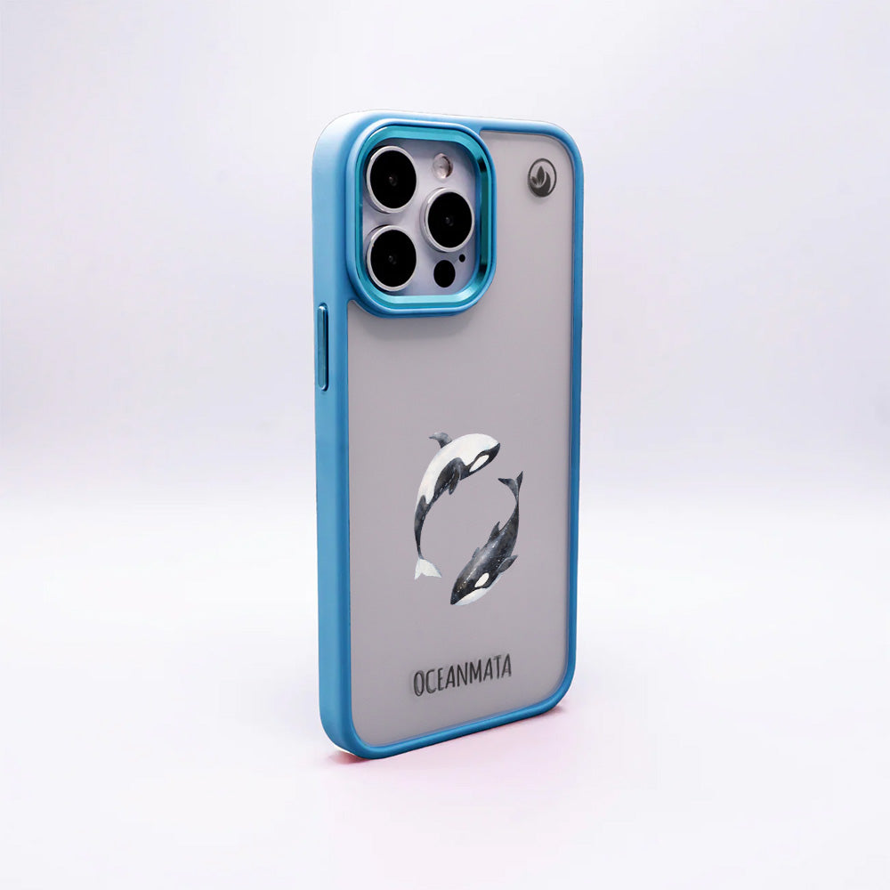iPhone SE/7/8 Hülle - Orca blau - "OrcaFlow" - nachhaltig
