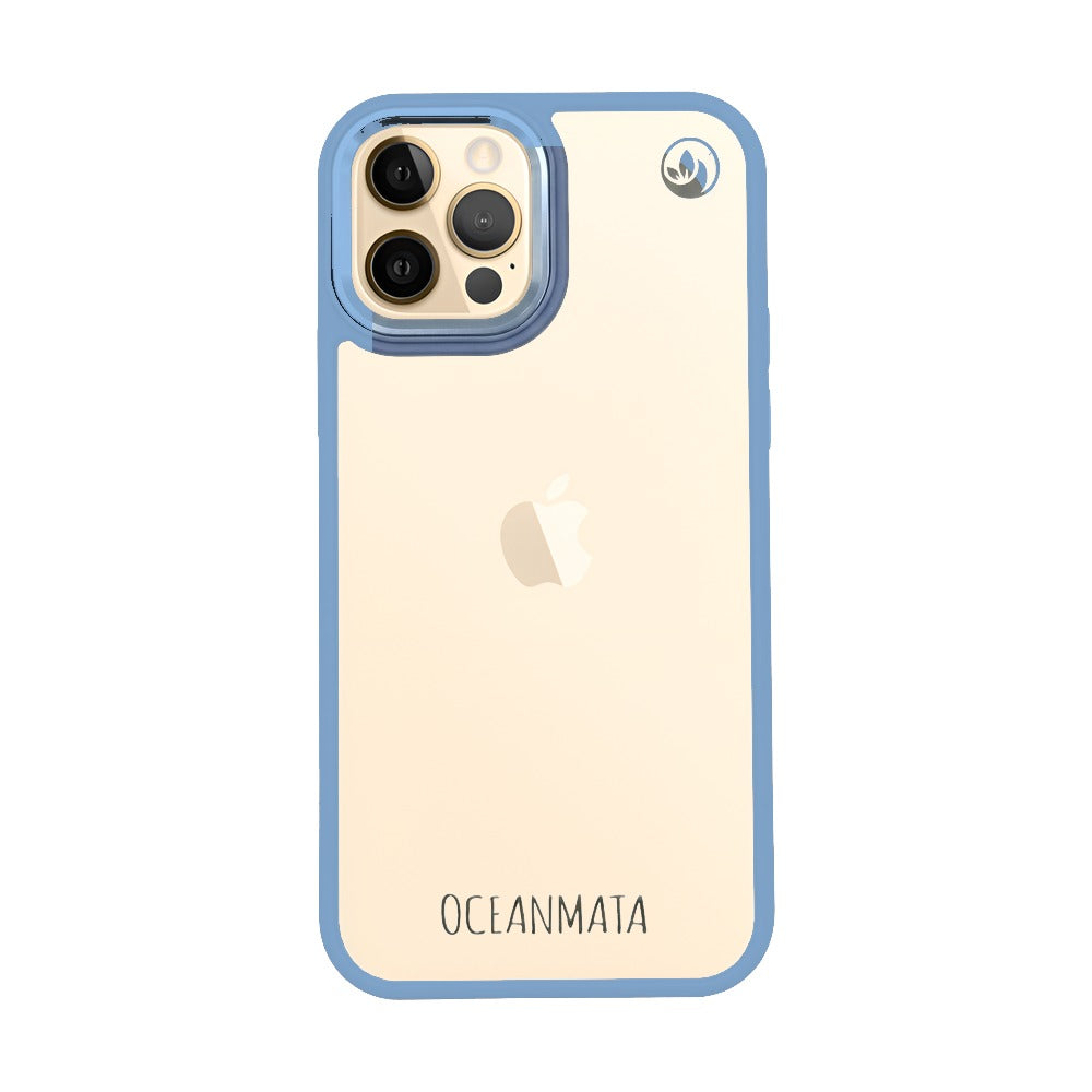 iPhone 12 pro / iPhone 12 Hülle - durchsichtig ozeanblau - nachhaltig