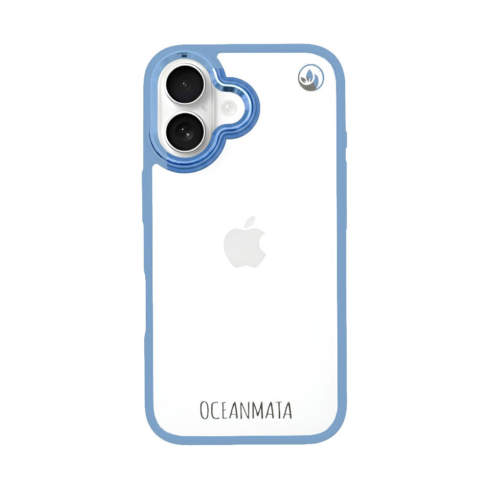 iPhone 16 Hülle - durchsichtig ozeanblau - nachhaltig