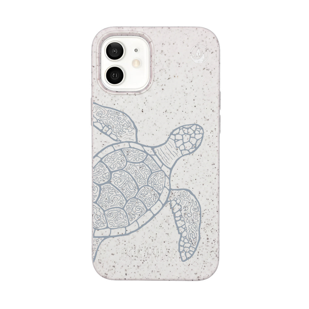 iPhone 12 mini Hülle - Schildkröte bunt - "Kura-Kura" - nachhaltig