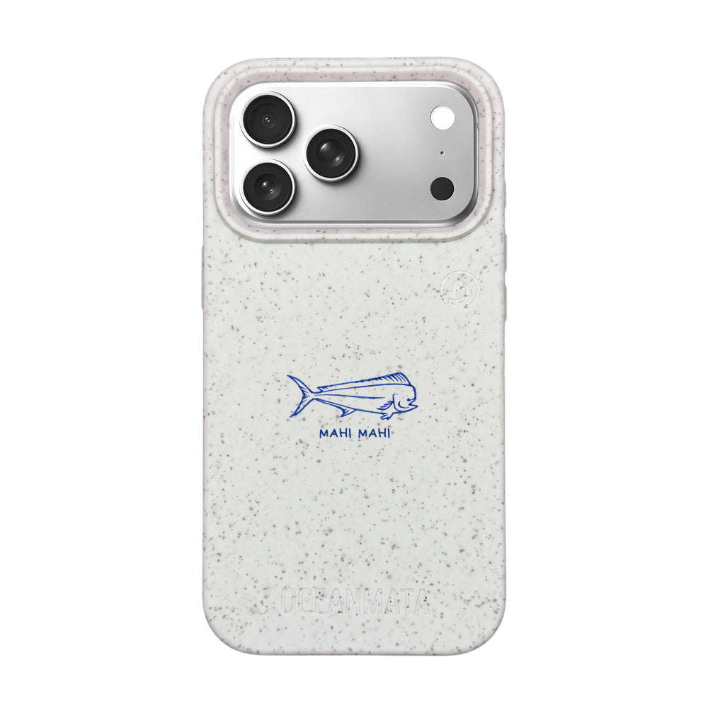 iPhone 18 Pro / 17 Pro Hülle - Fisch weiß - "MahiMahi" - nachhaltig