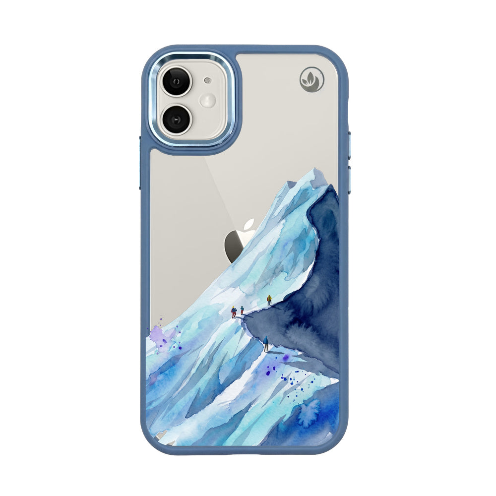 Nachhaltige Handyhülle iPhone 11 Mountainblue — Vorderseite
