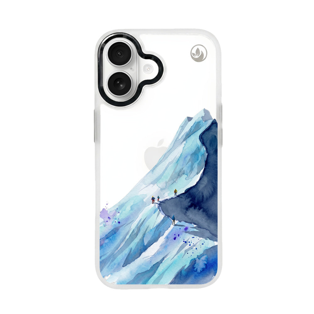 Nachhaltige Handyhülle iPhone 17 Mountainblue — Vorderseite