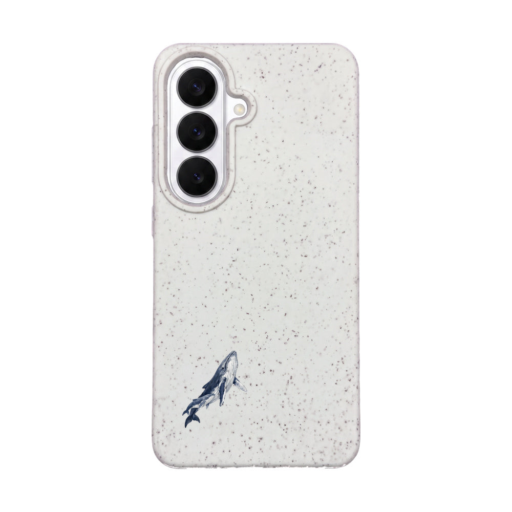 Samsung S26 Hülle - Buckelwal weiß - "OceanLullaby" - nachhaltig