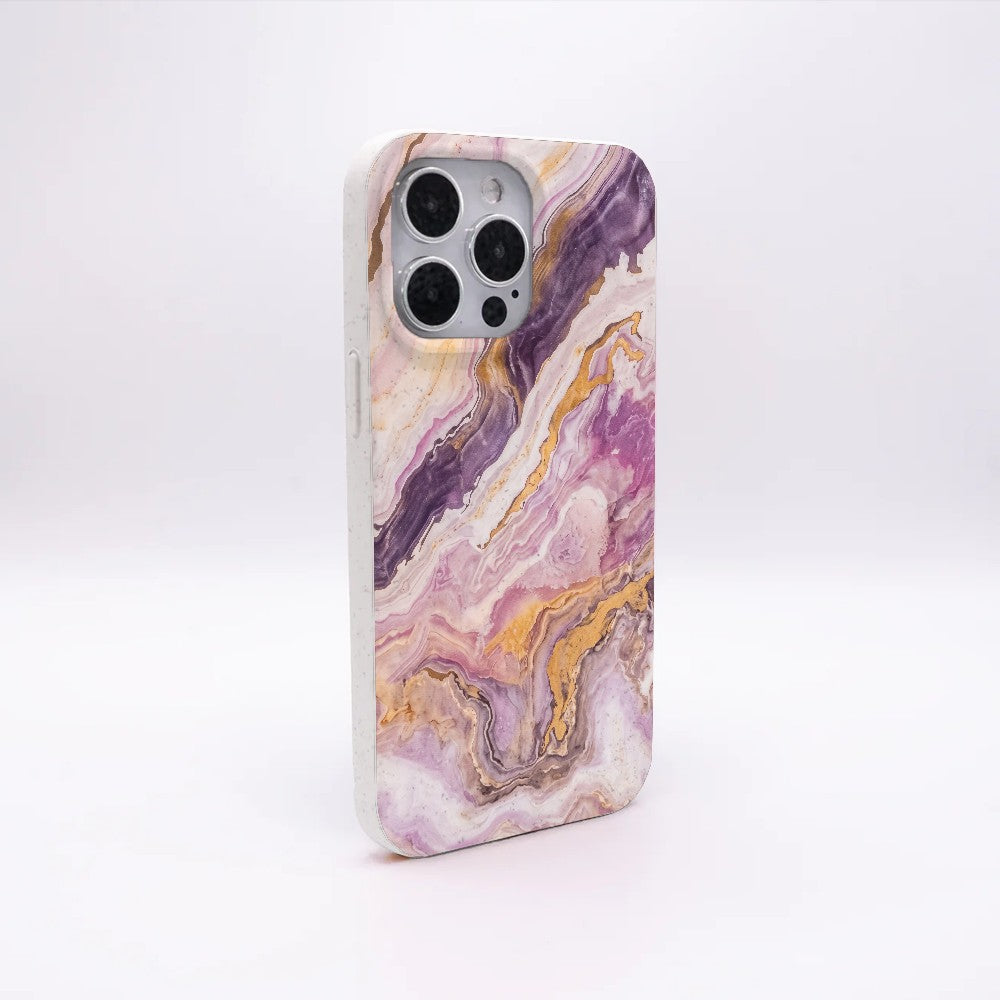 Samsung S26 Hülle - Marmor pink - "PinkMarble" - nachhaltig