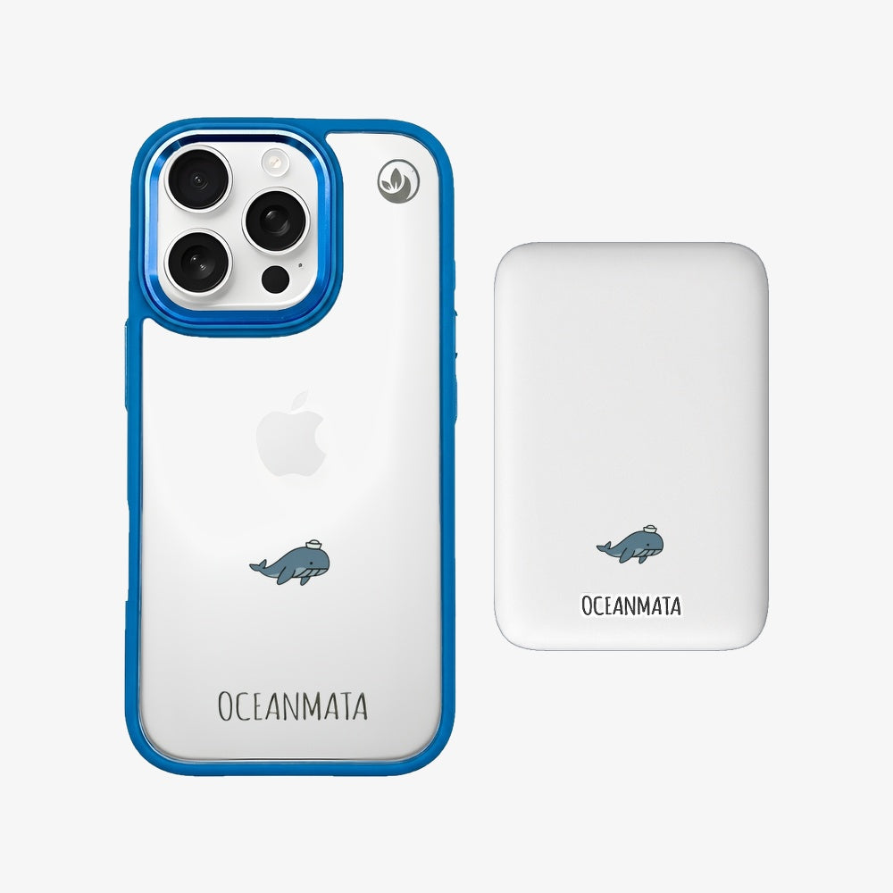 Powerbank MagSafe - "Captain Whale" - nachhaltig