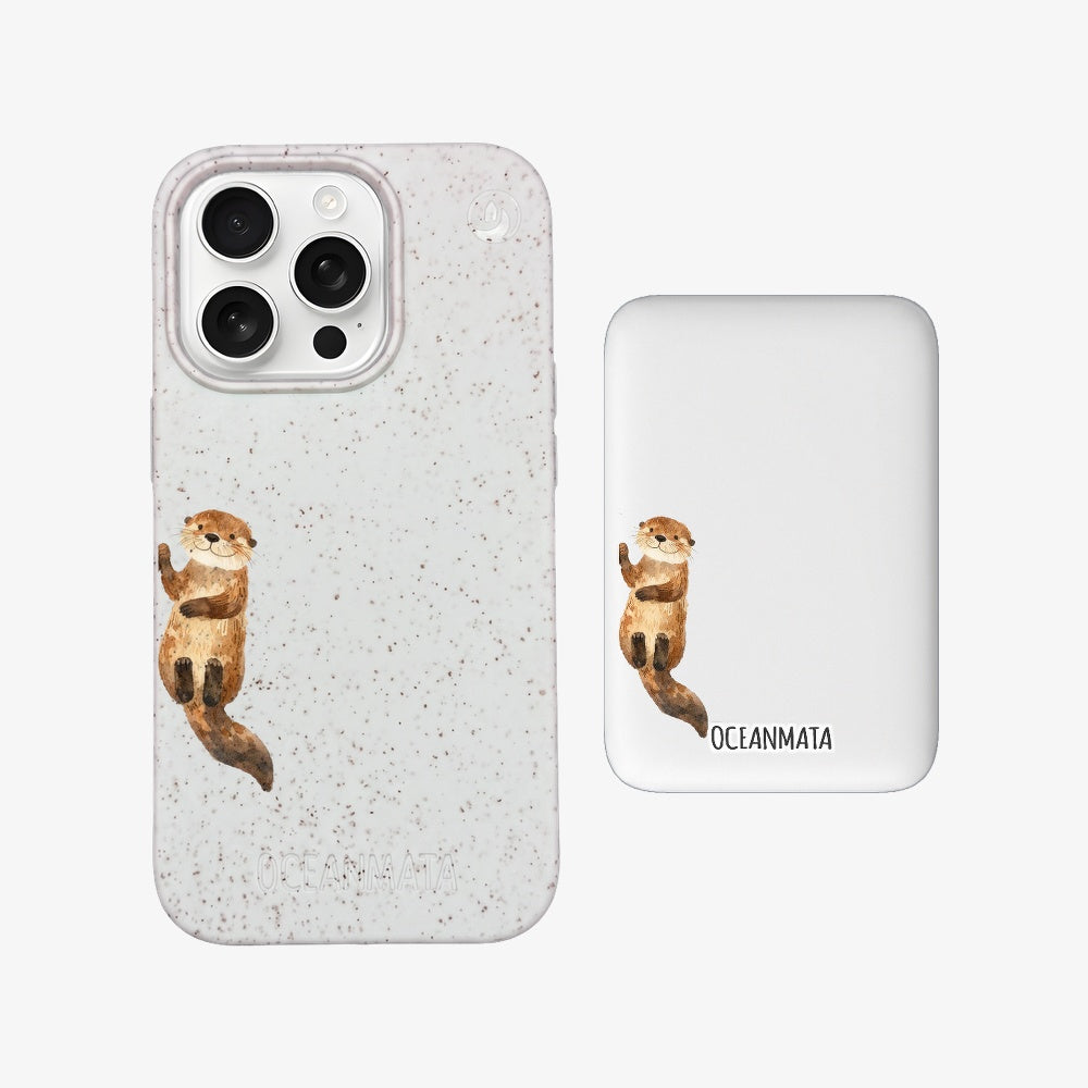 Powerbank MagSafe - "otterlove_right" - nachhaltig