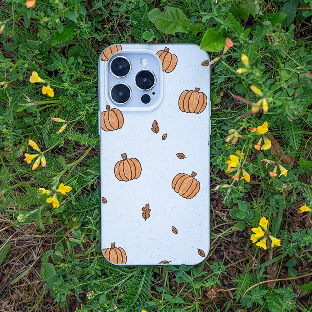 Biologisch abbaubare Handyhülle iPhone 18 Pro / 17 Pro Pumpkin — kompostierbar — Bonus