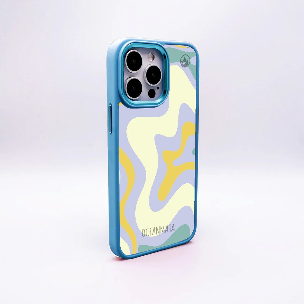 Nachhaltige Handyhülle iPhone 18 Pro / 17 Pro Retrosummer aus Ocean Plastic — Rückseite