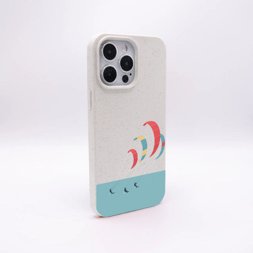 iPhone 17 Hülle - Kite weiß - "Kitesurf" - nachhaltig