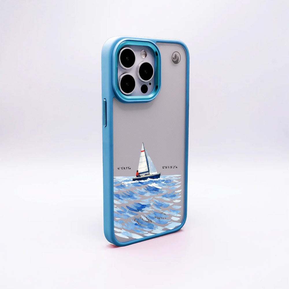 Nachhaltige Handyhülle iPhone 17 Towardsthehorizon aus Ocean Plastic — Rückseite