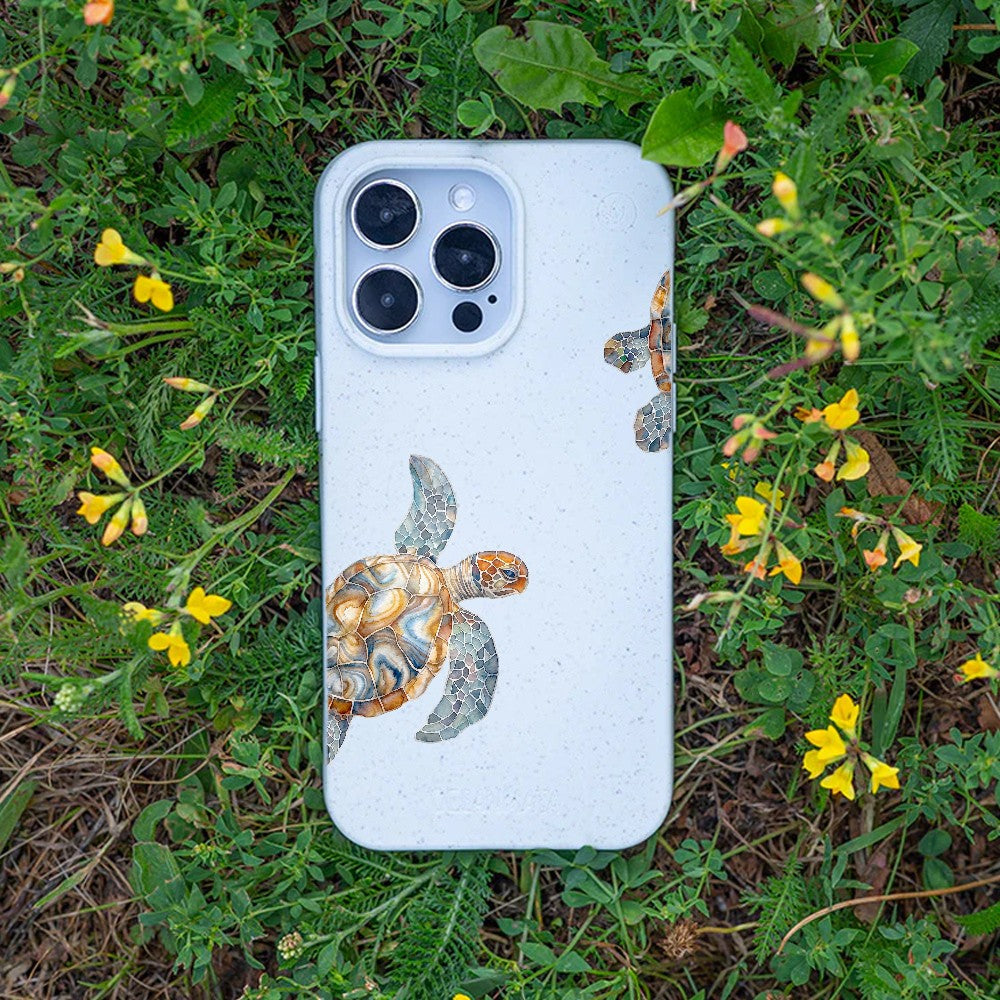 Biologisch abbaubare Handyhülle Samsung S25 Turtlegaze — kompostierbar — Bonus