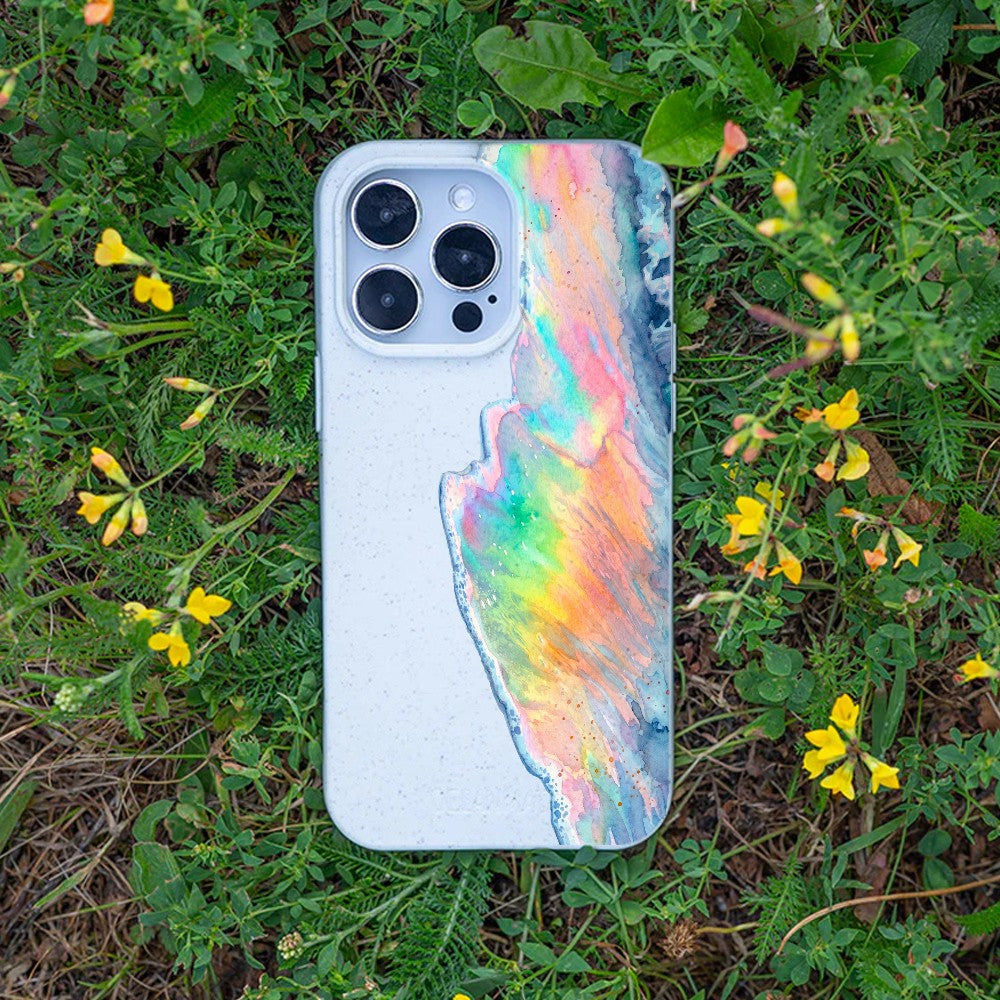 Biologisch abbaubare Handyhülle iPhone SE/7/8 Waveofpride — kompostierbar — Bonus