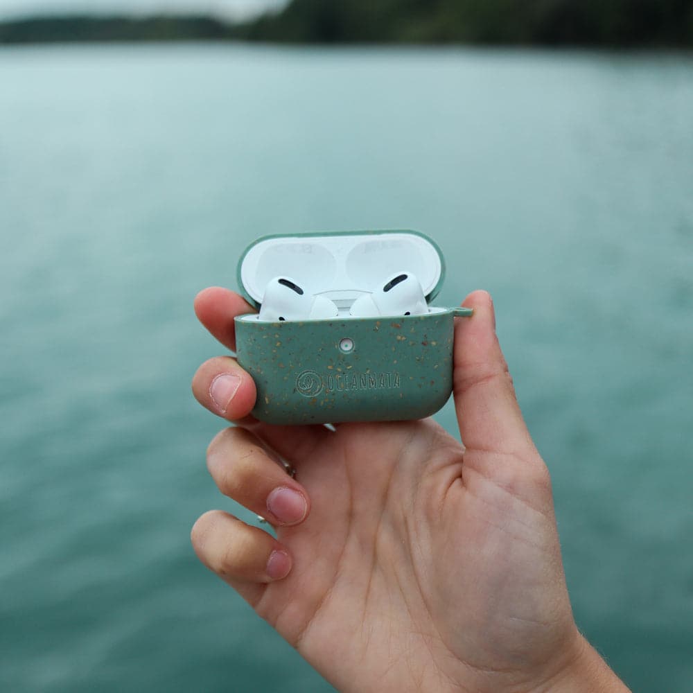 nachhaltige AirPod Case Pro 1/2 "TURTLE" - Hülle - grün