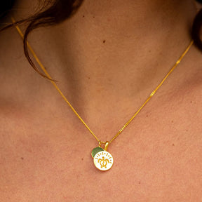 Halskette "TURTLE" - 24k vergoldetes Silber