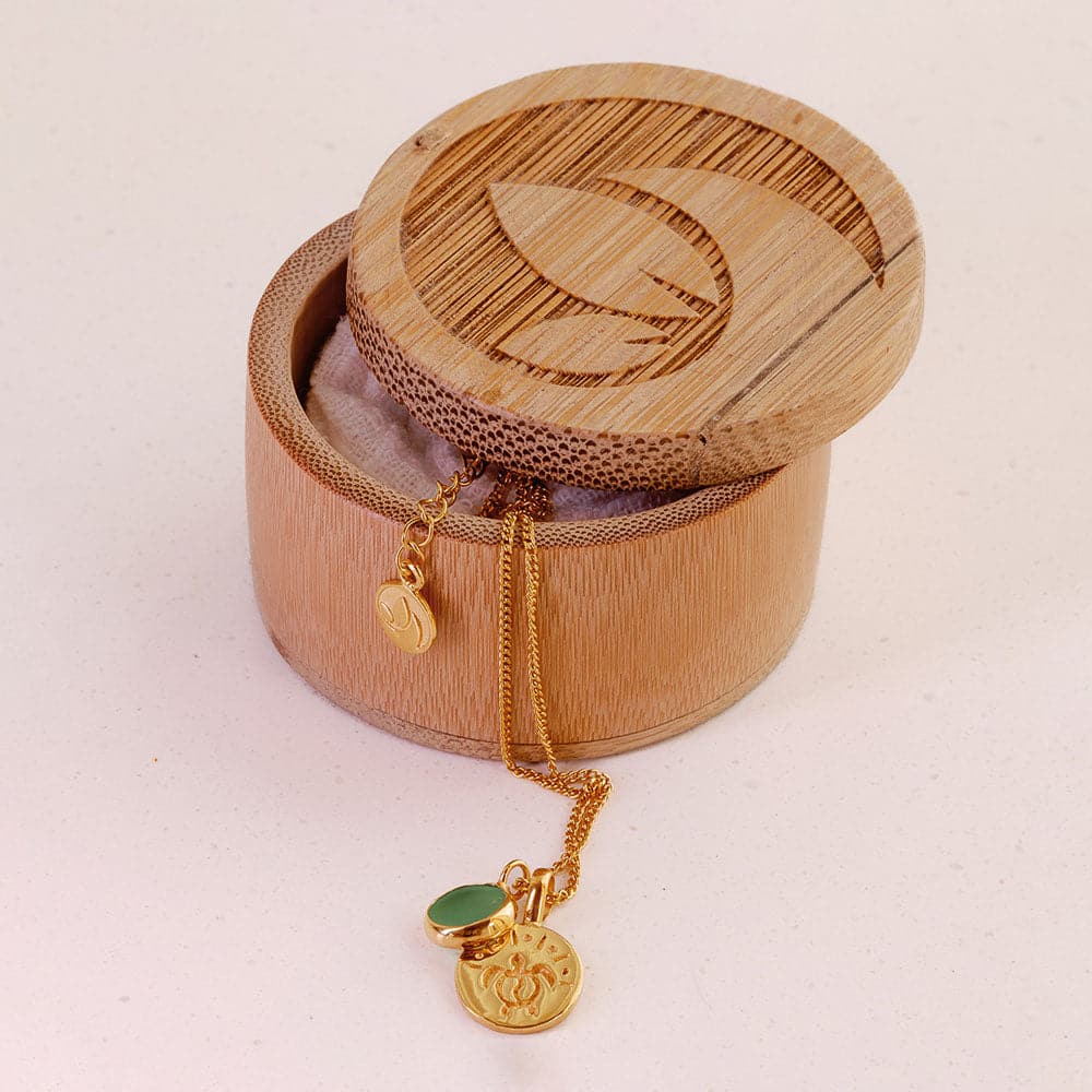 Halskette "TURTLE" - 24k vergoldetes Silber