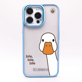 iPhone 14 Hülle - Ente weiß - "Bile Bile Bile" - nachhaltig