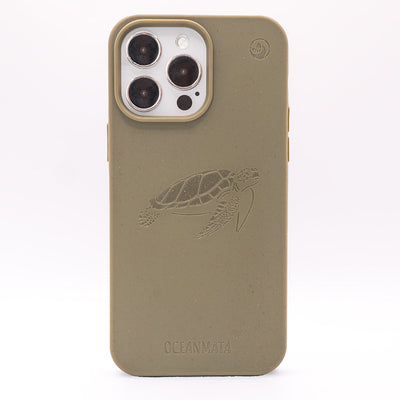 iPhone 18 Pro / 17 Pro Hülle - grün - "TURTLE" - nachhaltig