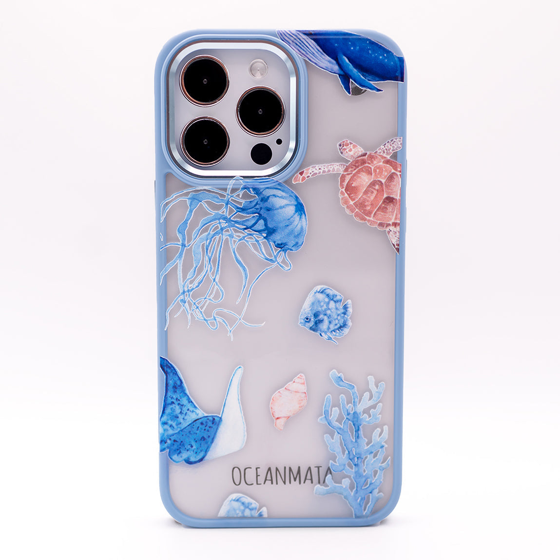 iPhone 14 pro Hülle - Schildkröte bunt - "Turtle & Friends" - nachhaltig