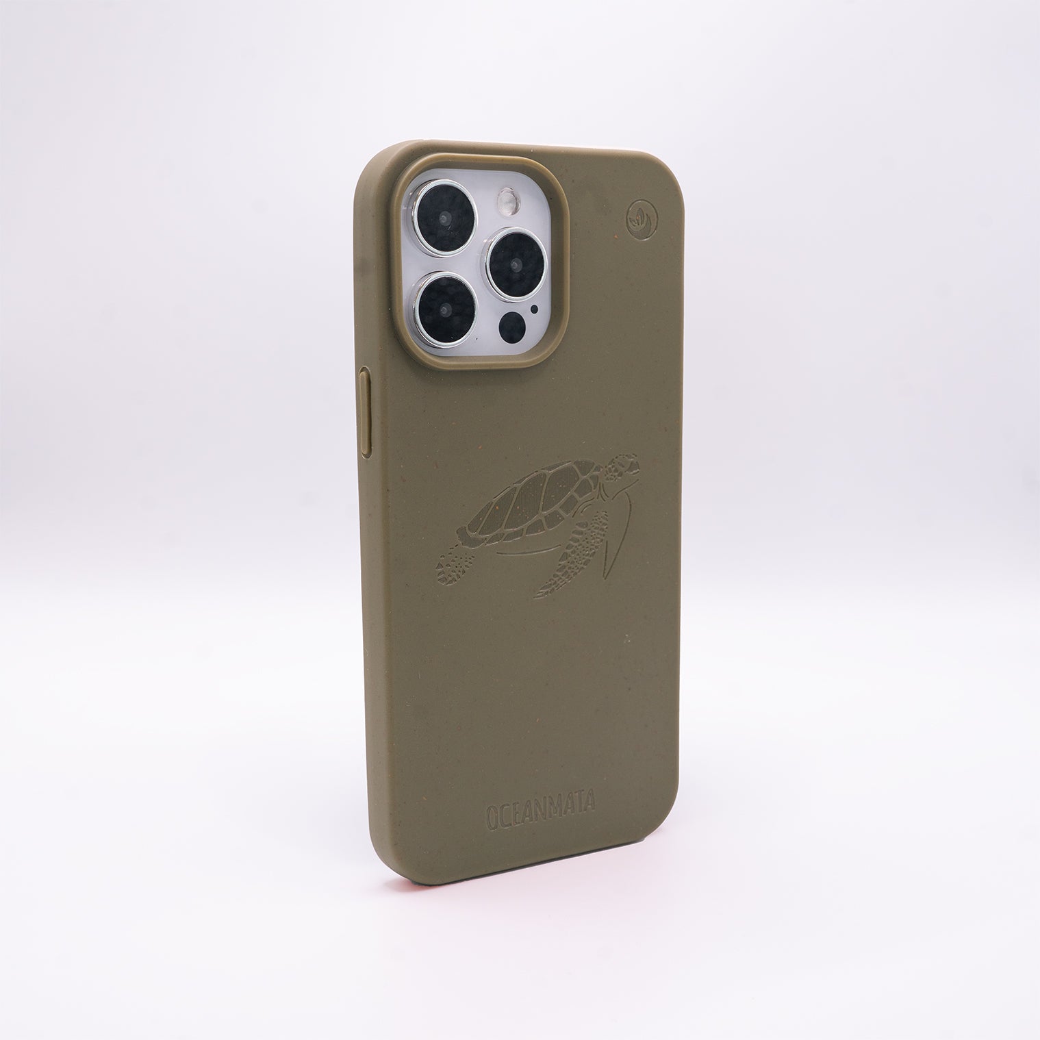 iPhone 16 pro Hülle - grün - "TURTLE" - nachhaltig – Ansicht 3