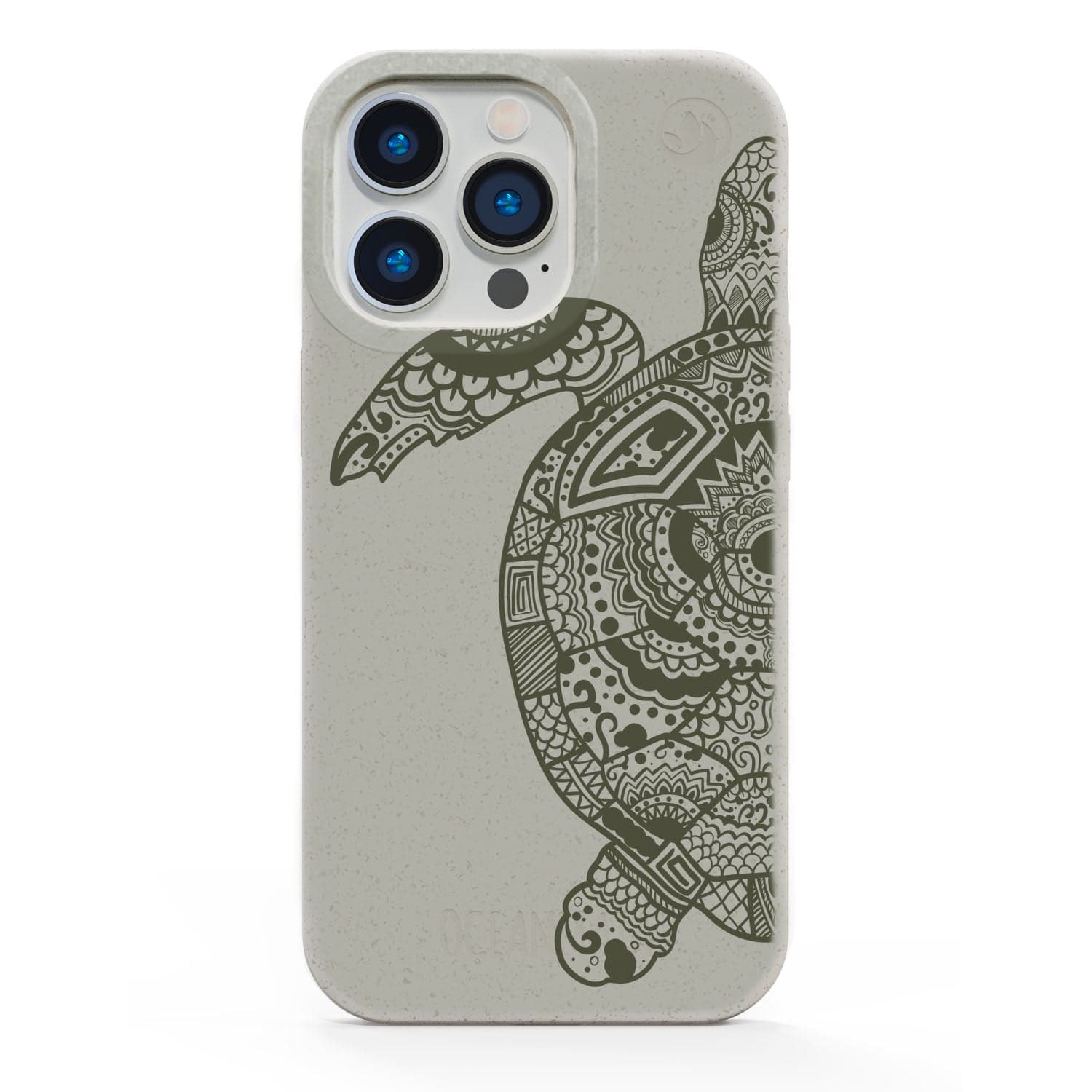 iPhone 17 pro max Hülle - beige - "GREEN TURTLE" - nachhaltig