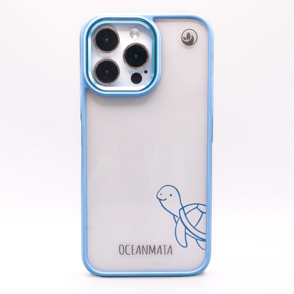 iPhone 13 pro max Hülle - Schildkröte blau - "Schildi" - nachhaltig