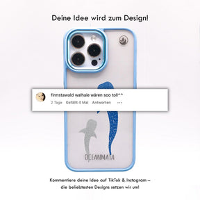 iPhone 14 pro Hülle - Walhai blau - "Walhai" - nachhaltig