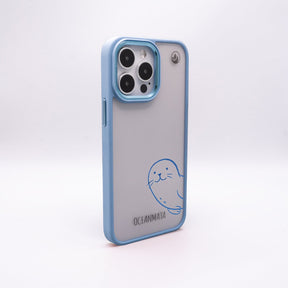 iPhone 15 Hülle - Robbe blau - "Robby" - nachhaltig