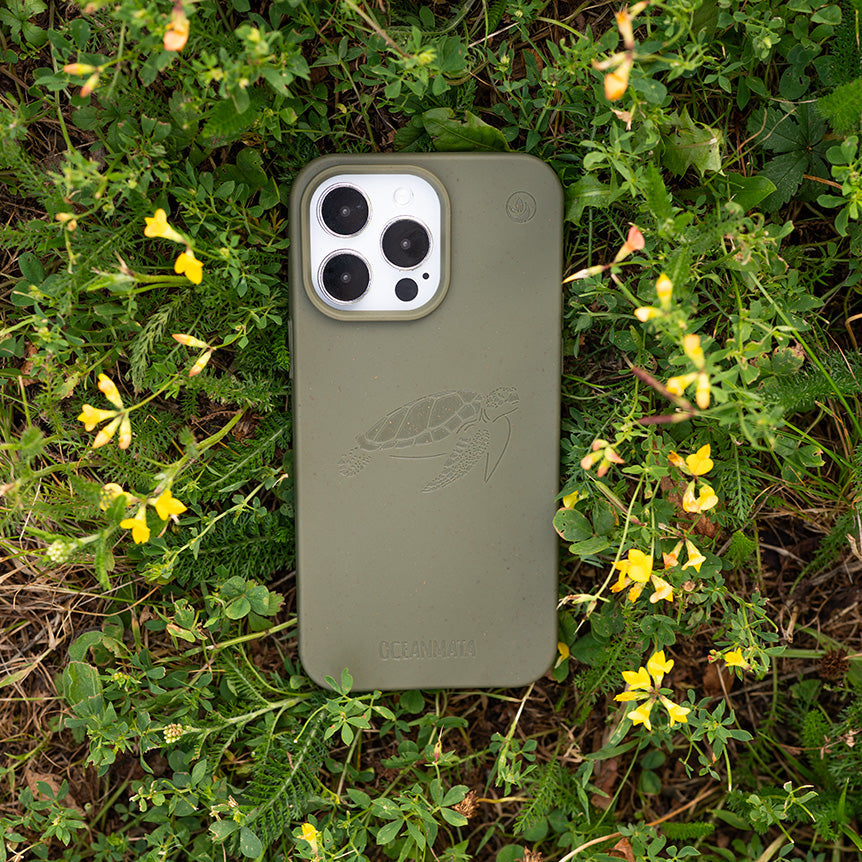 iPhone 13 pro Hülle - grün - "TURTLE" - nachhaltig – Ansicht 4