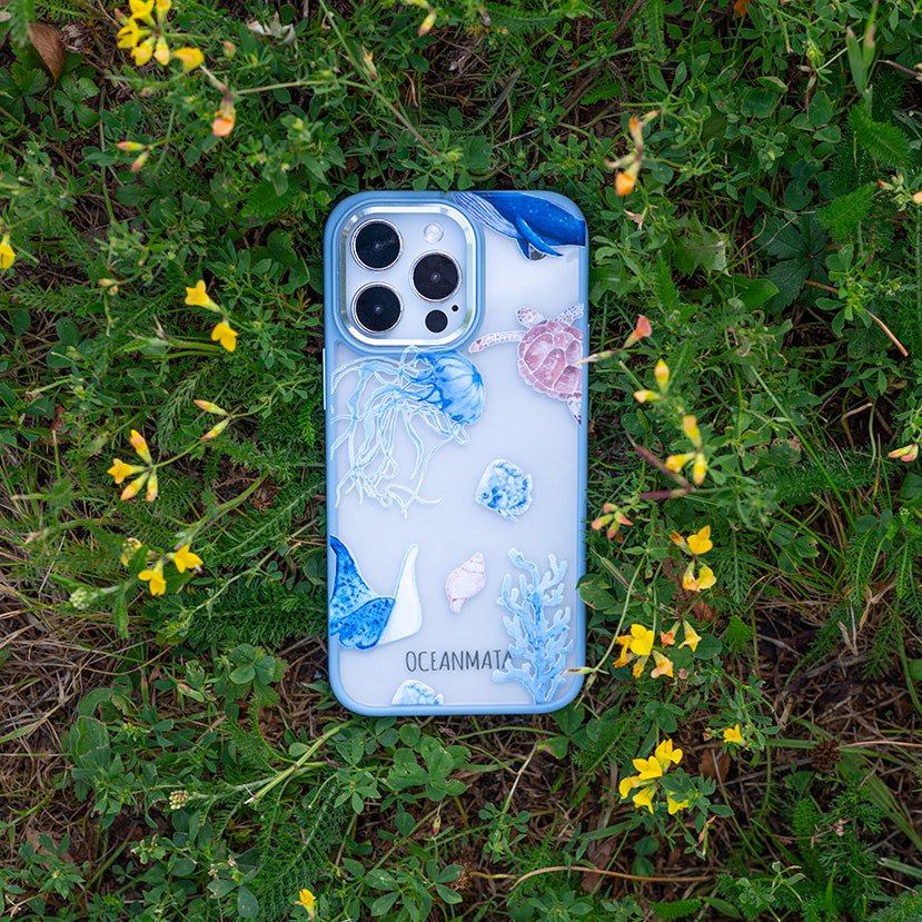 iPhone 14 pro max Hülle - Schildkröte bunt - "Turtle & Friends" - nachhaltig
