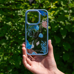 iPhone 15 Hülle - Schildkröte bunt - "Turtle & Friends" - nachhaltig