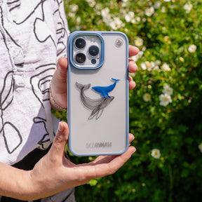 iPhone 14 pro max Hülle - Wal blau - "BlueWhale" - nachhaltig