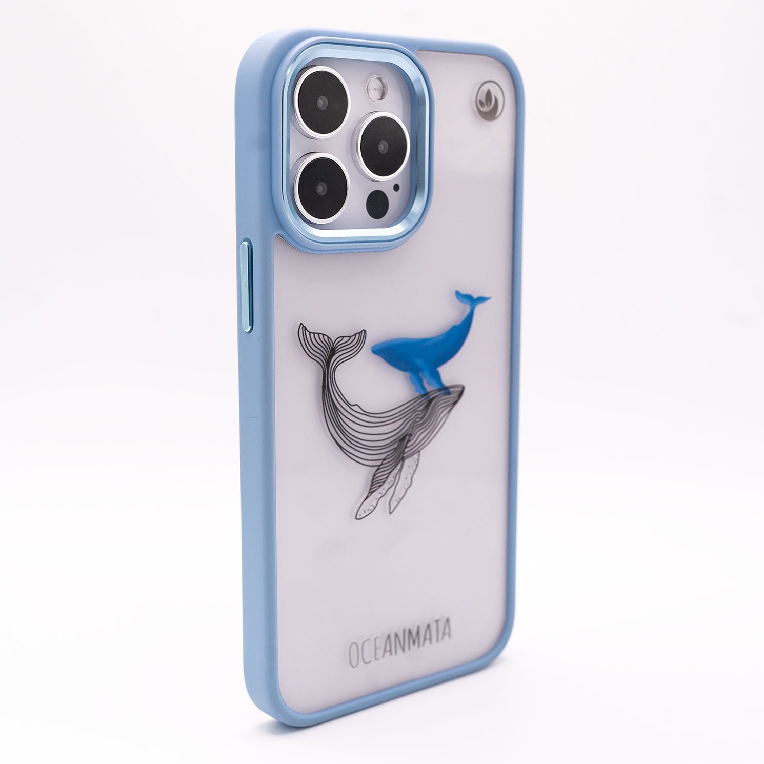 iPhone 16 Hülle - Wal blau - "BlueWhale" - nachhaltig