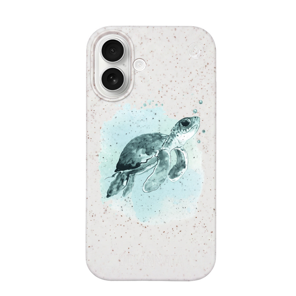 iPhone 17 Hülle - Schildkröte grün - "Baby Turtle" - nachhaltig