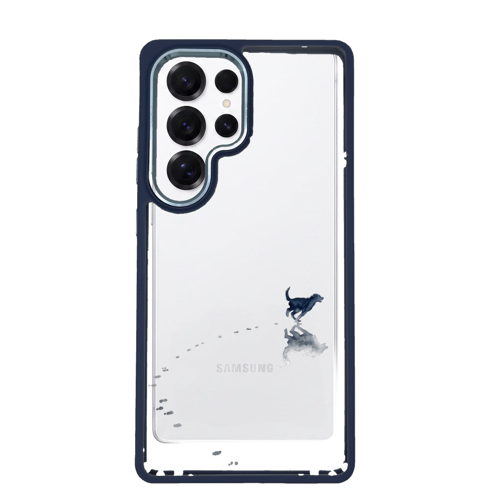 Samsung S26 Ultra Hülle - Hund Strand - "beachsiderun" - nachhaltig