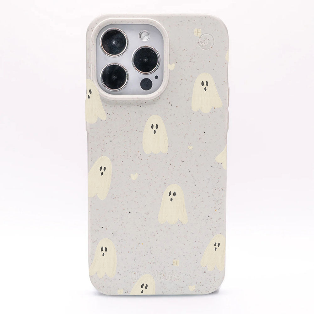 iPhone 16 Hülle - Geist weiß - "LittleGhost" - nachhaltig