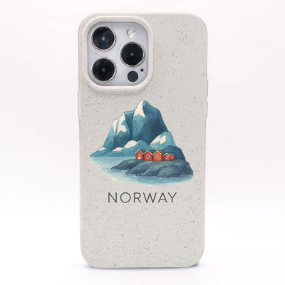 iPhone 17 Air Hülle - Norwegen weiß - "Norway" - nachhaltig