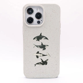 iPhone 17 pro max Hülle - Orca weiß - "OrcaFamily" - nachhaltig