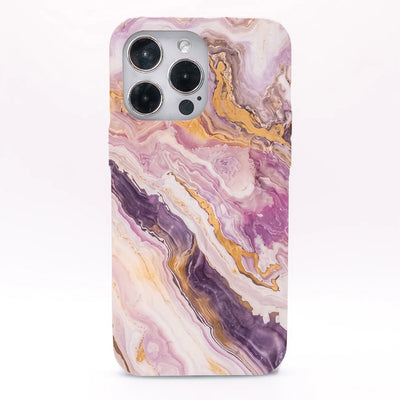 iPhone 14 pro max Hülle - Marmor pink - "PinkMarble" - nachhaltig
