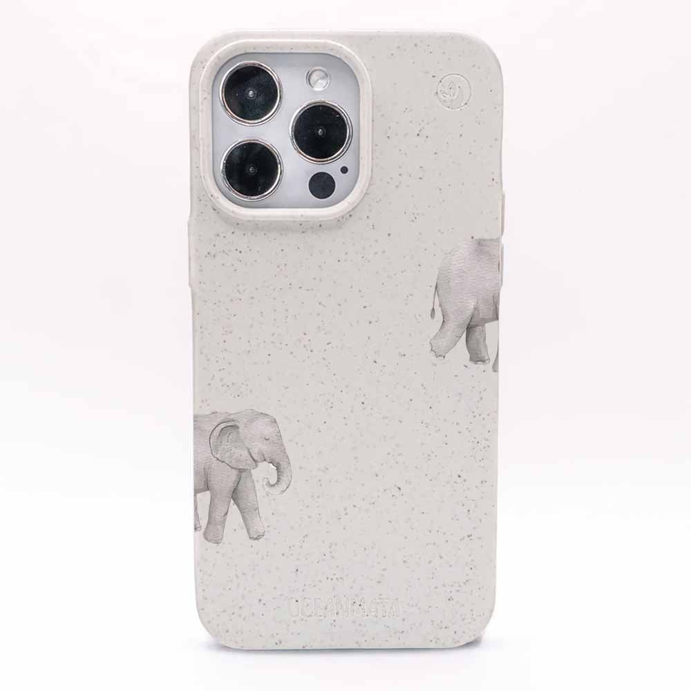 iPhone 13 mini Hülle - Elefant weiß - "Ele-Fant" - nachhaltig