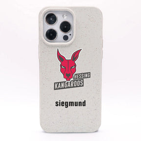 iPhone 16 pro Hülle - weiß - "Hessing Kangaroos " - nachhaltig