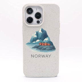iPhone 12 mini Hülle - Norwegen weiß - "Norway" - nachhaltig